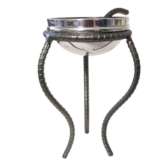 Inspired Generations Benzy Bowl With Stand Spoon Metal Witchy Goth Whimsigoth. - Picture 9 of 16